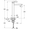 Смеситель VITRA ORIGIN для раковины-чаши, большой, медь A4255826